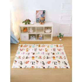 Mooie Baby's Animal Alphabet Renkli 150x180x1 cm Katlanabilir Oyun Matı