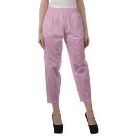 Moomaya Kurti Elastik Bel Dar Açık Pembe Kadın Pantolon