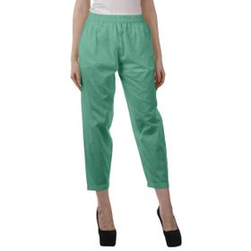 Moomaya Kurti Elastik Bel Dar Kesim Deniz Yeşili Kadın Pantolon