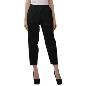 Moomaya Kurti Elastik Bel Dar Kesim Siyah Kadın Pantolon