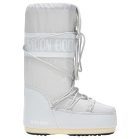 Moon Boot Icon Nylon Gri Kadın Uzun Bot