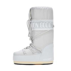 Moon Boot Icon Nylon Gri Kadın Uzun Bot
