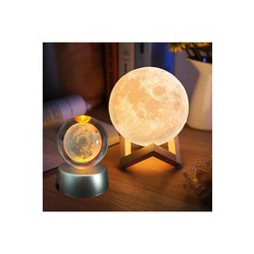 Moon Lamp Moon Light Ay 3D Dekoratif Gece Lambası