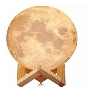 Moon Lamp Moon Light Ay 3D Dekoratif Gece Lambası