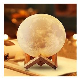 Moon Lamp Moon Light Ay 3D Dekoratif Gece Lambası