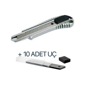 Moon Shop Metal Falçata Maket Bıçağı + 10 Adet Yedek Uç
