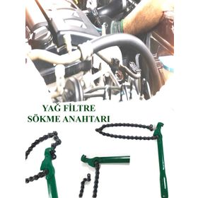 Moon Shop Profesyonel 225 mm Ayarlı Zincirli Yağ Filtre Sökme Anahtarı