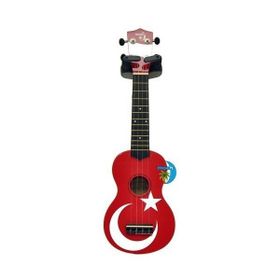 Moon UK80BTF Türk Bayrağı Desenli Ukulele