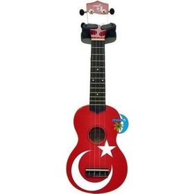 Moon UK80BTF Türk Bayrağı Desenli Ukulele
