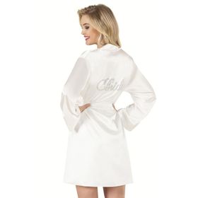 Moongirl Moon Girly 1153 Bride Gelin Taşlı Saten Sabahlık