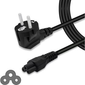 Moonkip 1.5 m Yonca Power Laptop Adaptörü Elektrik Priz Arası Power Kablosu