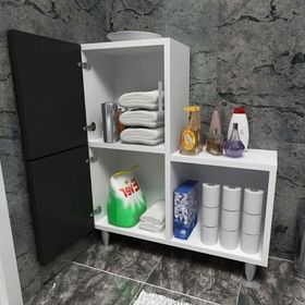 Moonlife 2 Beyaz Kapaklı L Çok Amaçlı Dolap