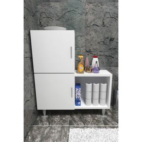 Moonlife Beyaz 2 Kapaklı L Çok Amaçlı Banyo Dolabı