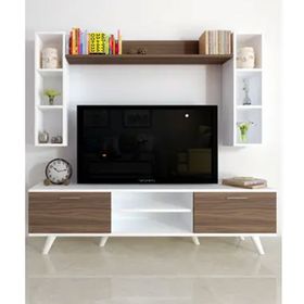 Moonlife Beyaz Ceviz İstanbul Dolaplı Tv Ünitesi