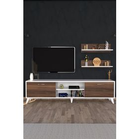 Moonlife Beyaz Ceviz Zümrüt Tv Ünitesi