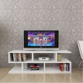 Moonlife Kelebek Beyaz Tv Sehpası