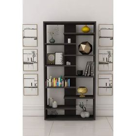 Moonlife Office Siyah Dekoratif Kitaplık
