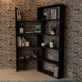 Moonlife Office Siyah Dekoratif Kitaplık