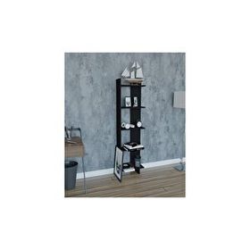 Moonlife Siyah Basic Dekoratif Kitaplık