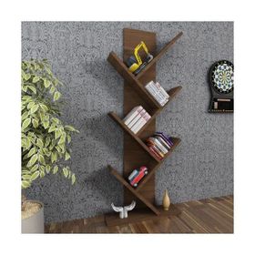 Moonlife Tree Dekoratif Ceviz Kitaplık