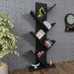 Moonlife Tree Siyah Dekoratif Kitaplık