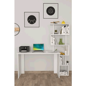 Moonlife Yakamoz Beyaz Çalışma Masası