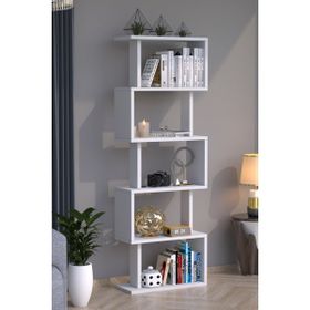 Moonlife Zero Dekoratif Beyaz Kitaplık