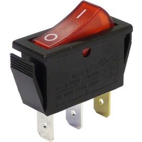 Moonstar Kcd - 104 Kırmızı Işıklı On Off İnce Anahtar