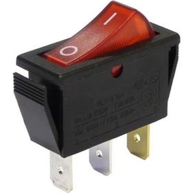 Moonstar Kcd - 104 Kırmızı Işıklı On Off İnce Anahtar