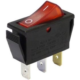 Moonstar Kcd - 104 Kırmızı Işıklı On Off İnce Anahtar