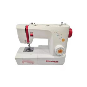Moonstar Q60H Beyaz Ev Tipi 32 Desenli Düz Dikiş Zikzak ve Piko Makinesi