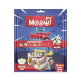 Moow Karışık 7 Lezzetli Okyanus Serisi Keçi Sütlü Yetişkin Sıvı 30x12 gr Kedi Ödül Maması