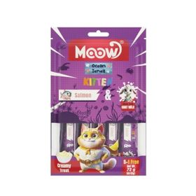 Moow Somonlu ve Keçi Sütlü Yavru Sıvı 6x12 gr Kedi Ödül Maması