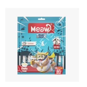Moow Somonlu ve Keçi Sütlü Yetişkin Sıvı 30x12 gr Kedi Ödül Maması