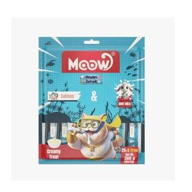 Moow Somonlu ve Keçi Sütlü Yetişkin Sıvı 30x12 gr Kedi Ödül Maması