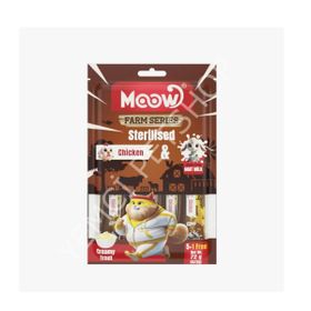 Moow Tavuklu Keçi Sütlü 6x12 gr Sterilised Kedi Krema Ödülü