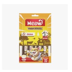 Moow Tavuklu ve Keçi Sütlü 6x12 gr 12'li Kedi Krema Ödülü