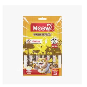 Moow Tavuklu ve Keçi Sütlü 6x12 gr 12'li Kedi Krema Ödülü