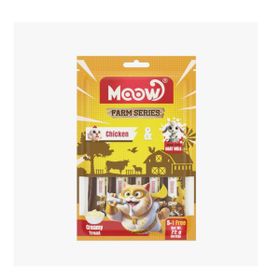 Moow Tavuklu ve Keçi Sütlü Yetişkin Sıvı 6x12 gr Kedi Ödül Maması