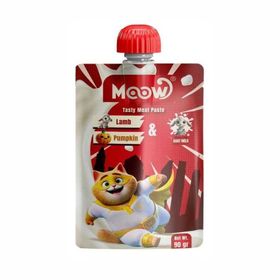 Moow Taze Kuzu Bal Kabak ve Keçi Sütlü Ezme 90 gr Kedi Ödül Maması