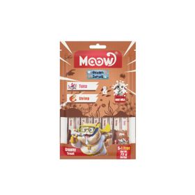 Moow Ton Balıklı Karidesli ve Keçi Sütlü Yetişkin Sıvı 6x12 gr Kedi Ödül Maması