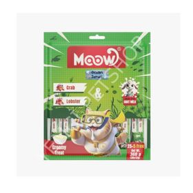Moow Yengeçli Istakozlu ve Keçi Sütlü Yetişkin Sıvı 30x12 gr Kedi Ödül Maması
