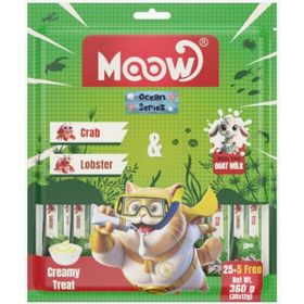 Moow Yengeçli Istakozlu ve Keçi Sütlü Yetişkin Sıvı 30x12 gr Kedi Ödül Maması