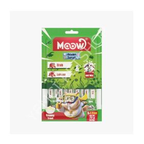 Moow Yengeçli Istakozlu ve Keçi Sütlü Yetişkin Sıvı 6x12 gr Kedi Ödül Maması