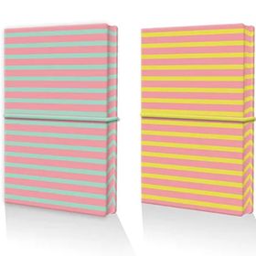 Mopak 14x20 Desen Lastikli Çizgili Defter