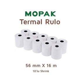 Mopak 56 mm 16 mt 20'li Termal Yazar Kasa Pos Rulosu