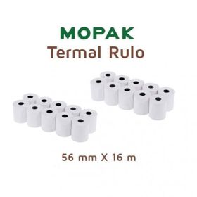 Mopak 56 mm 16 mt 20'li Termal Yazar Kasa Pos Rulosu