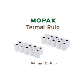 Mopak 56 mm 16 mt 20'li Termal Yazar Kasa Pos Rulosu