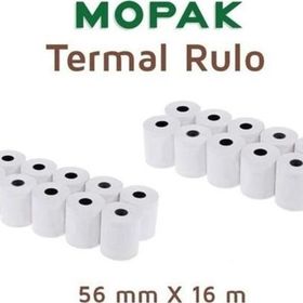 Mopak 56 mm 16 mt 20'li Termal Yazar Kasa Pos Rulosu