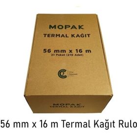 Mopak 56 x 16 mt 210 Adet Termal Yazarkasa Pos Rulosu
